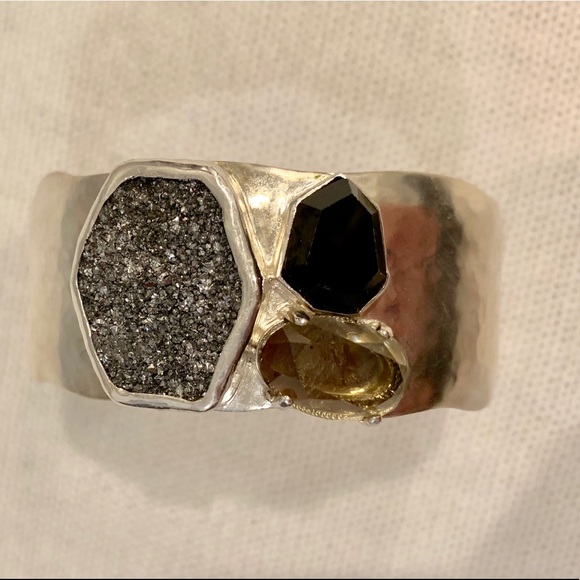 Silpada Sterling Silver “Crystal Cave” Cuff - Picture 2 of 4